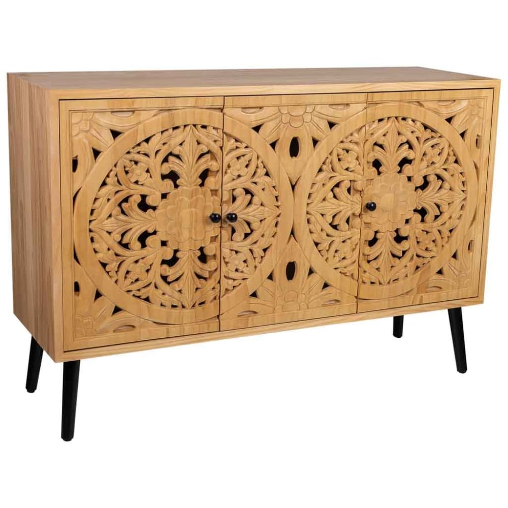 Buffet bois marron 120x38x80h cm