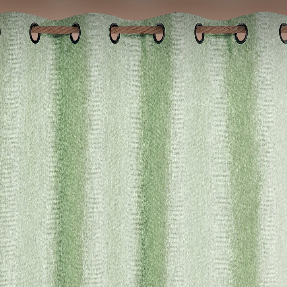 Rideau extérieur déperlant - effet chiné polypropylène bleu 140x265 — vue 4