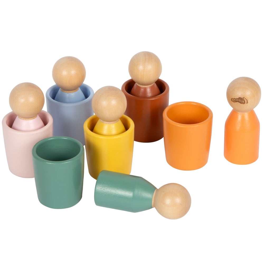 Gobelets de tri montessori avec figurines Gobelets de tri montessori avec figurines
