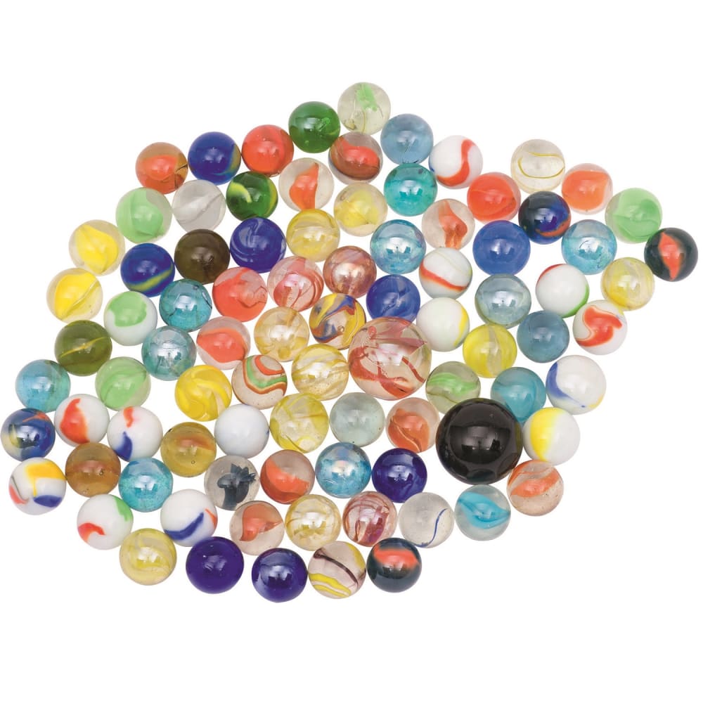 Goki Glasmurmeln SCHWARZ GLAS Kinder
