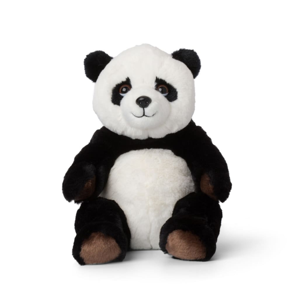 WWF Eco Plüsch Panda sitzend 23 cm Schwarz Pes - Polyester