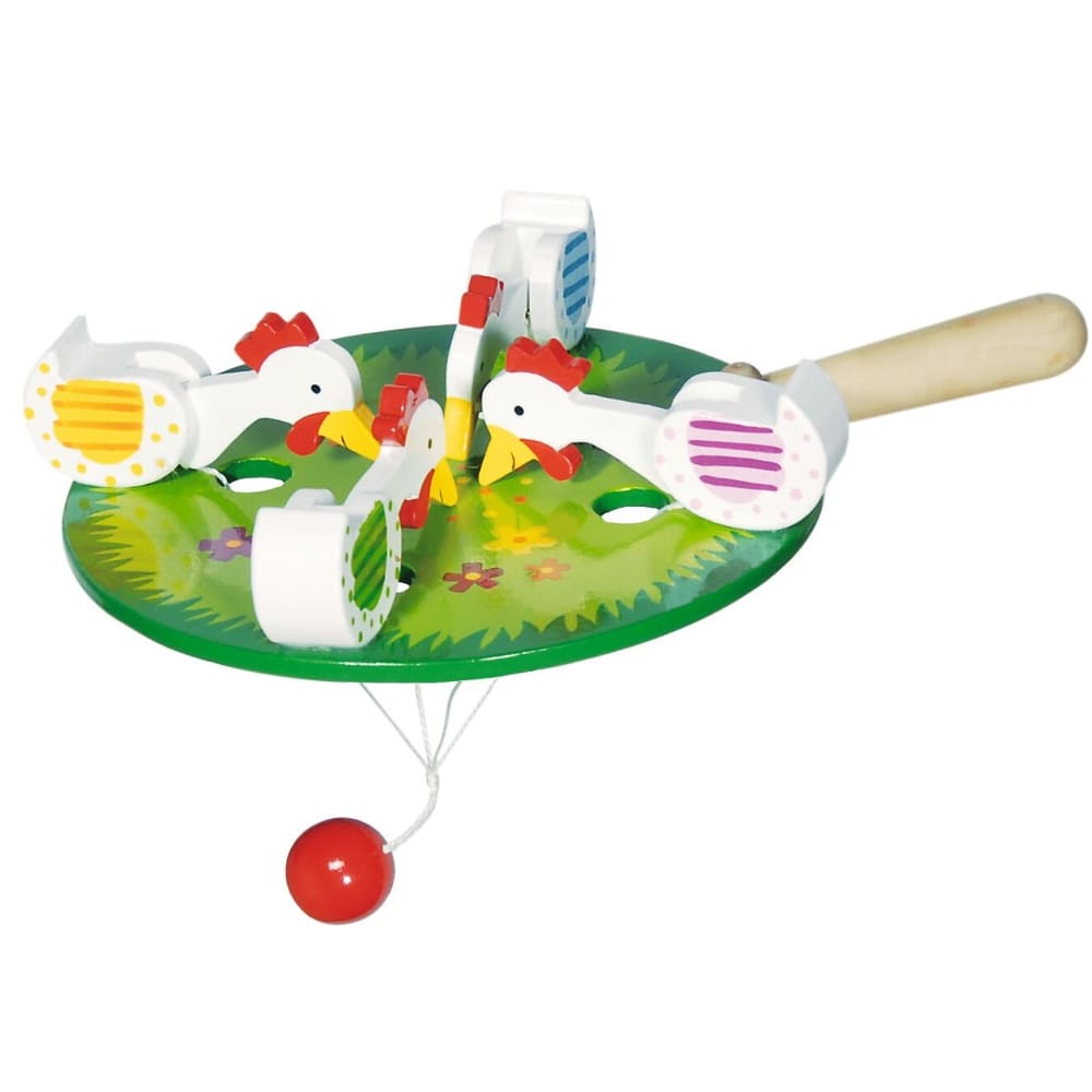Goki Spiel Pickende Hühner GRÜN HOLZ Kinder