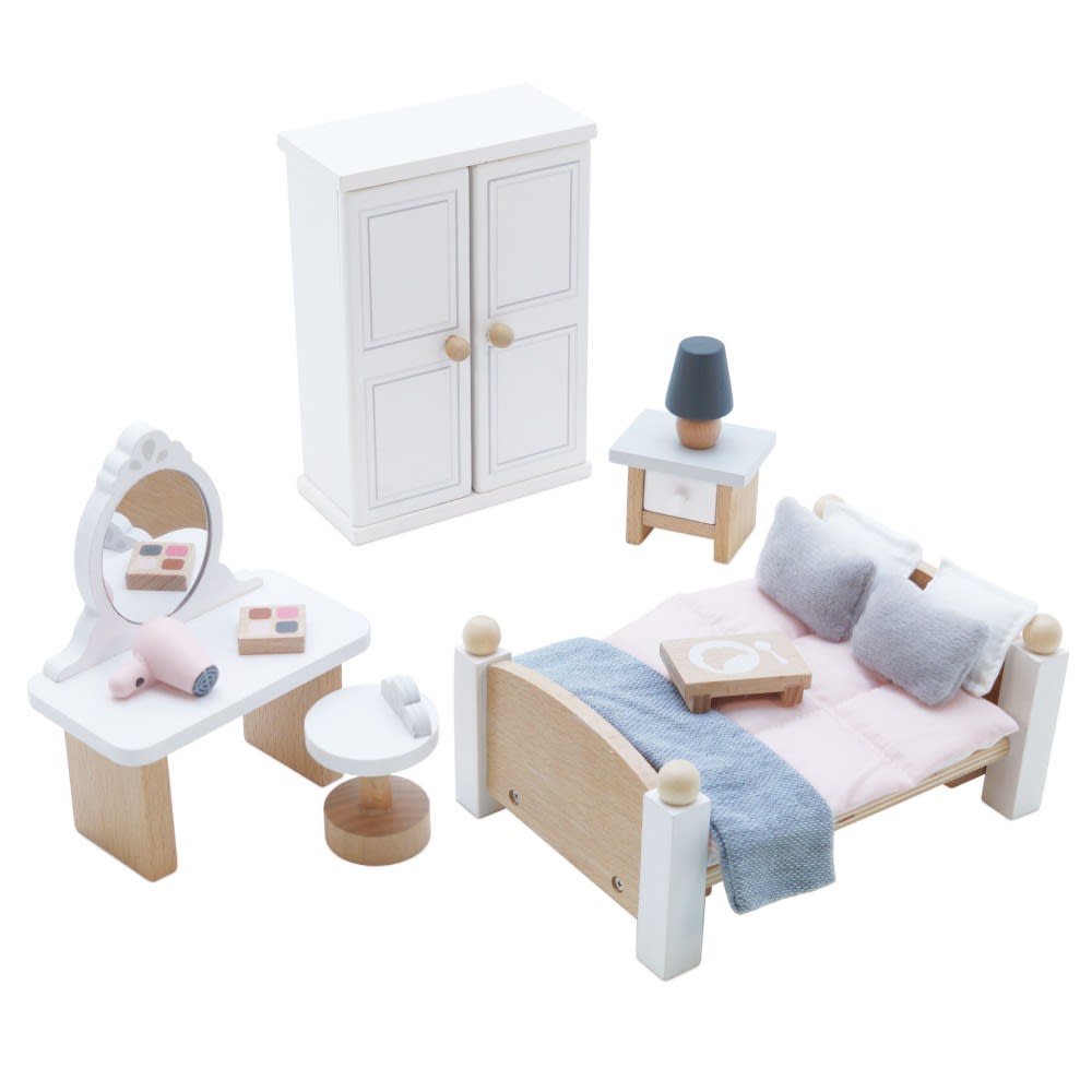 Chambre à coucher pour maison de poupées Chambre à coucher pour maison de poupées