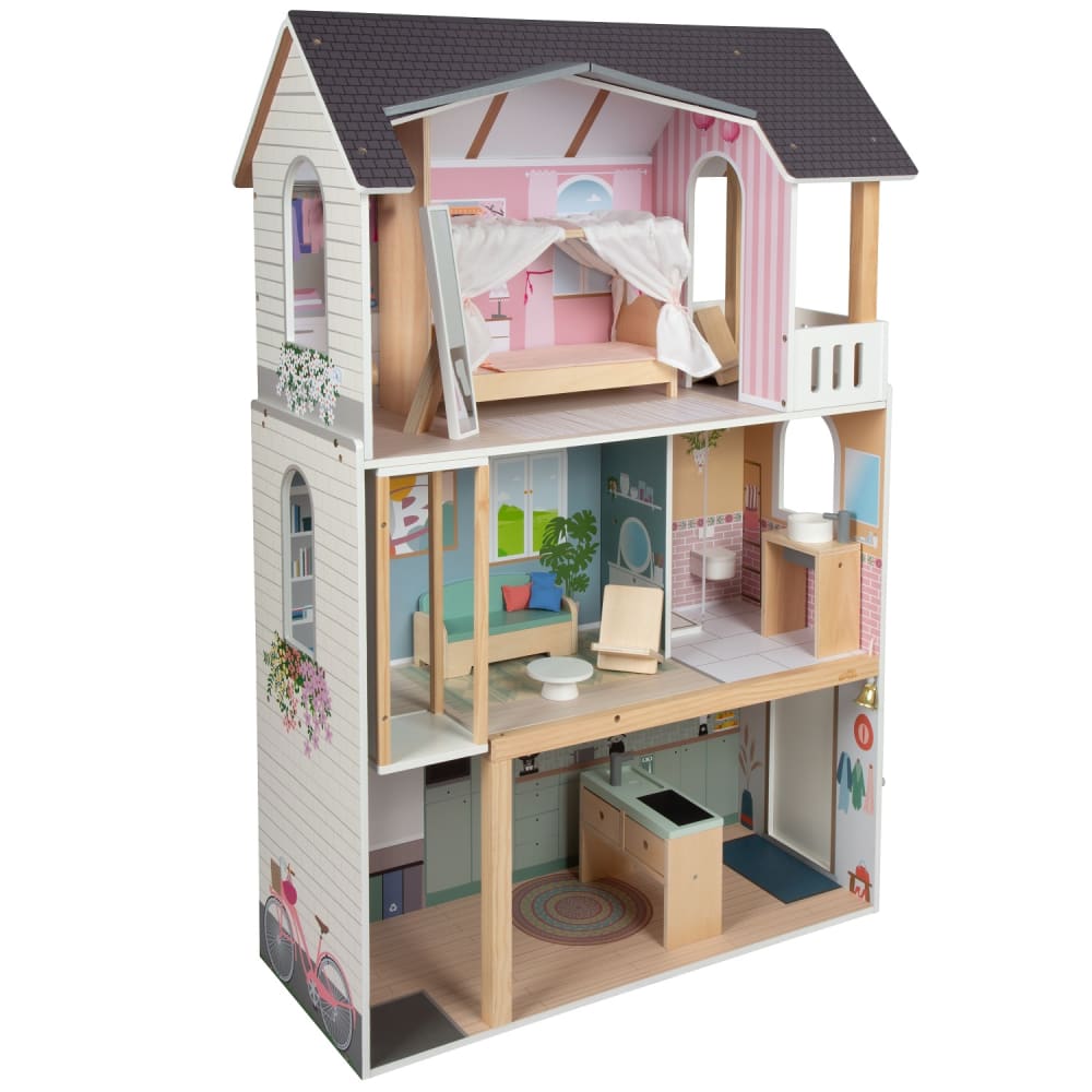 Small foot company Puppenhaus Traumvilla XL WEISS HOLZ Kinder