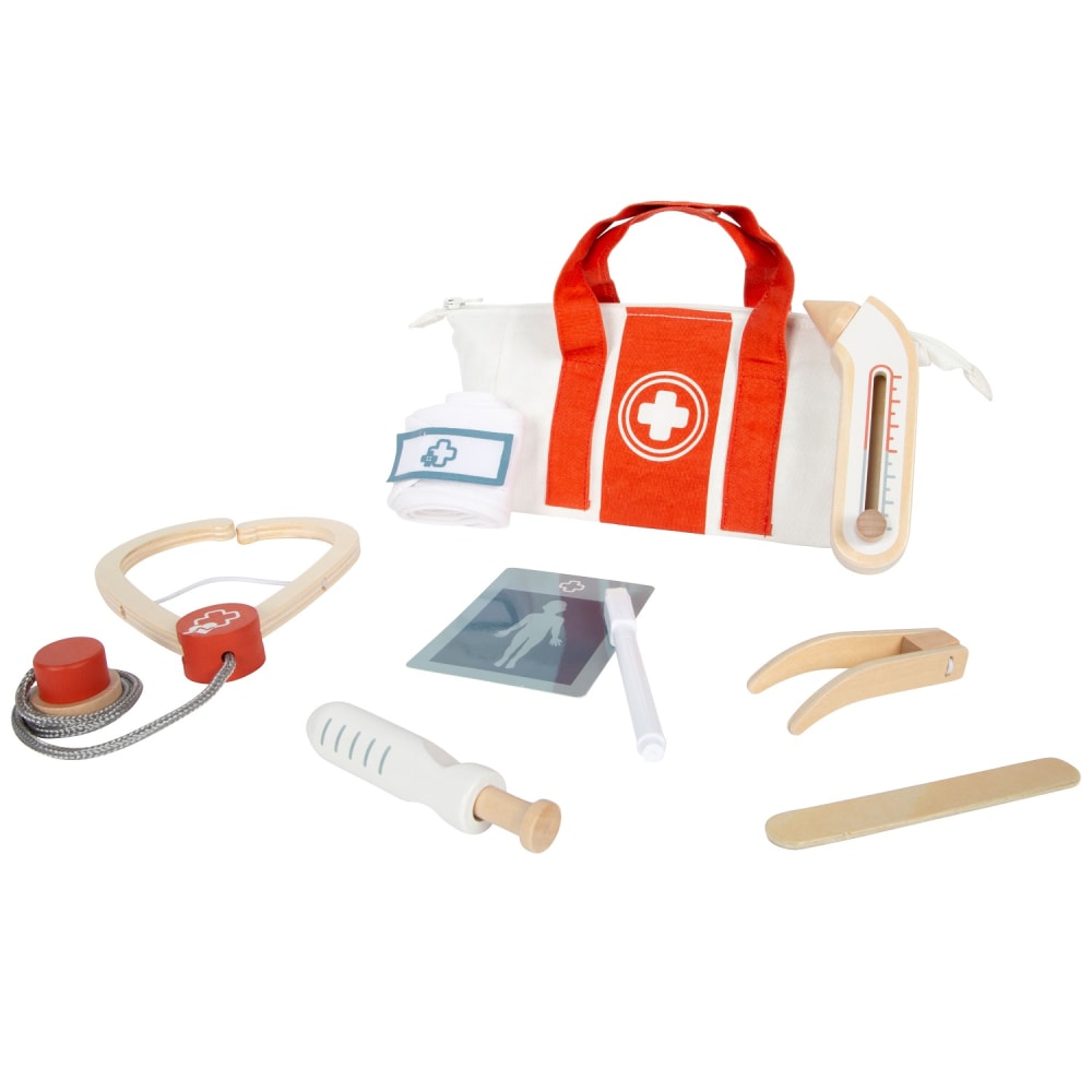 Small foot company Arzttasche Spielset rot Holz Kinder