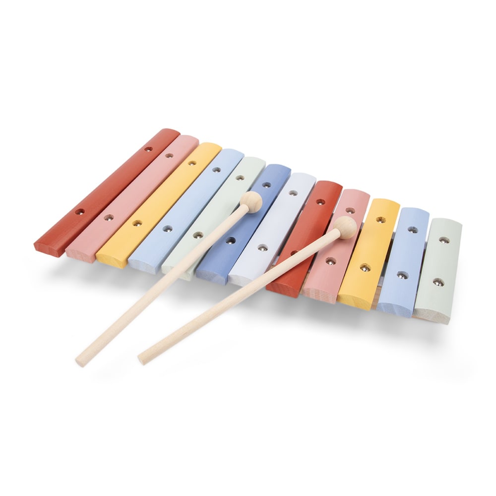 New Classic Toys Holzxylophon 12 töne BEIGE HOLZ Kinder