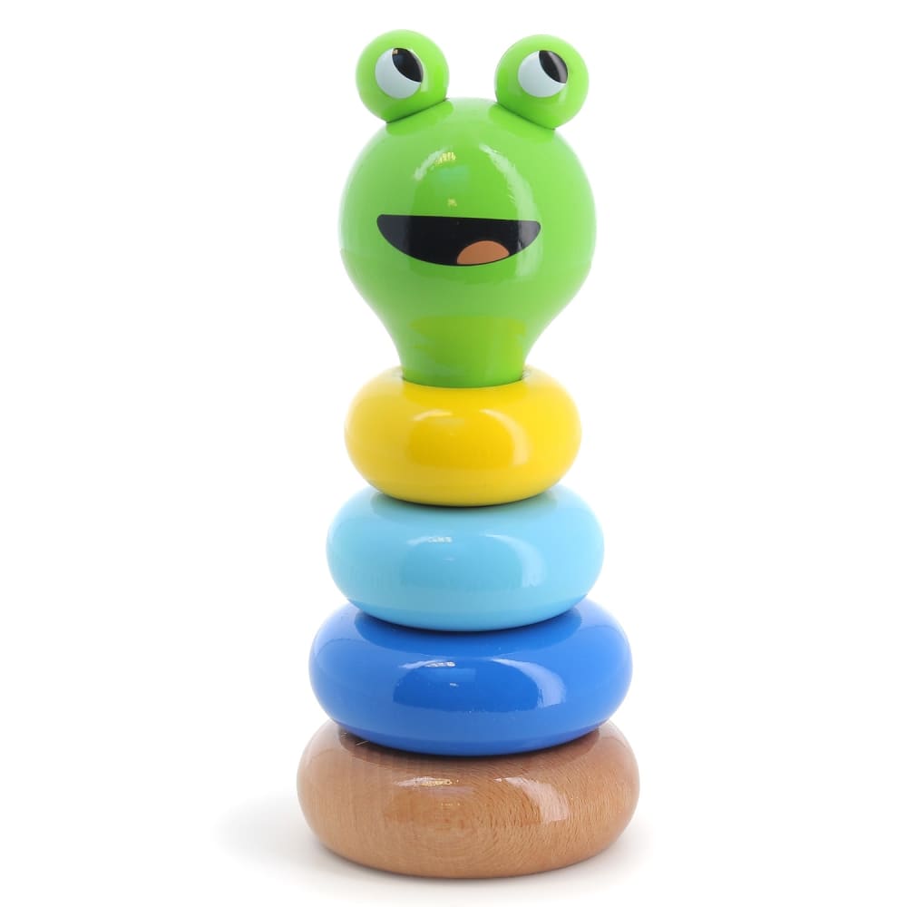 Vilac Stapelhündchen Babeth der Frosch GRÜN HOLZ Baby