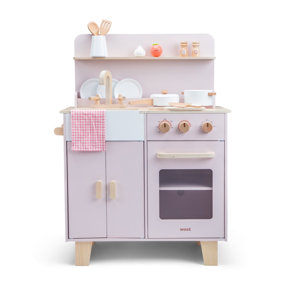 New Classic Toys Spielküche rosa Holz Kinder