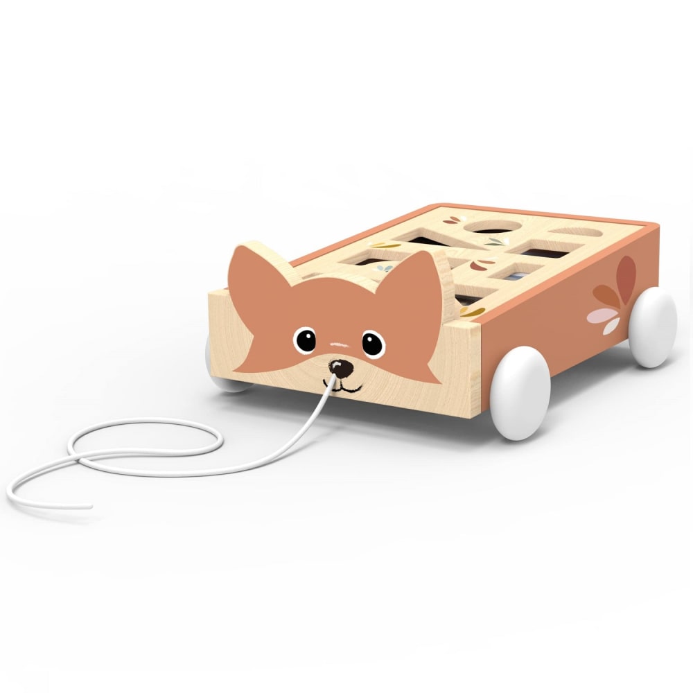 Speedy Monkey Fuchs-Bausteinwagen BRAUN HOLZ Baby