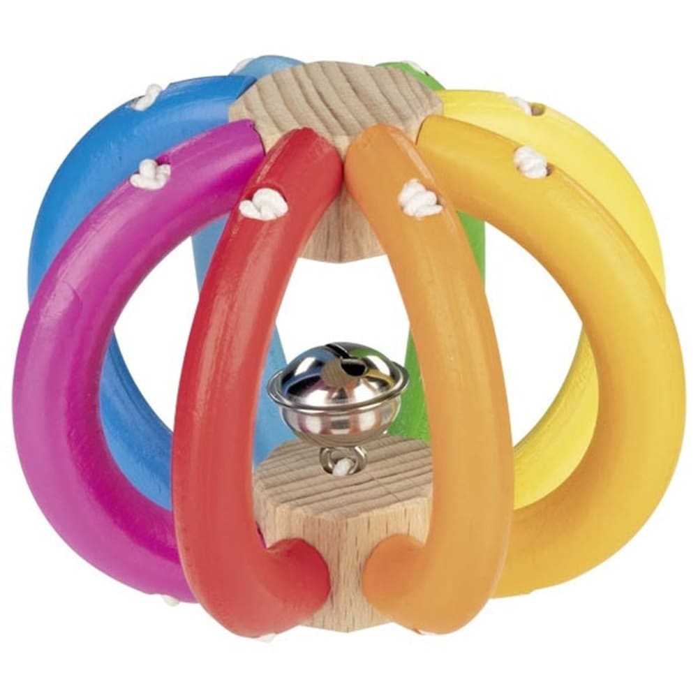 Goki Greifling Elastik Regenbogenball MEHRFARBIG SILIKON-ORGANOSILOXAN Baby