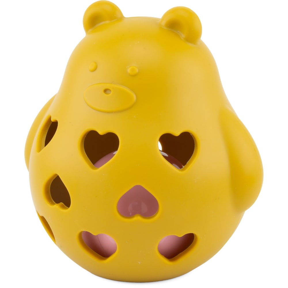 Ulysse Sonajero oso de silicona amarillo