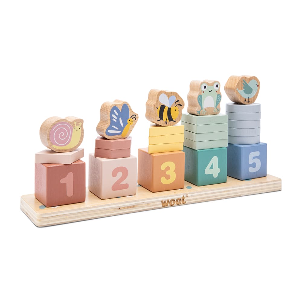 New Classic Toys Zähl- und Sortierspiel BEIGE HOLZ Baby