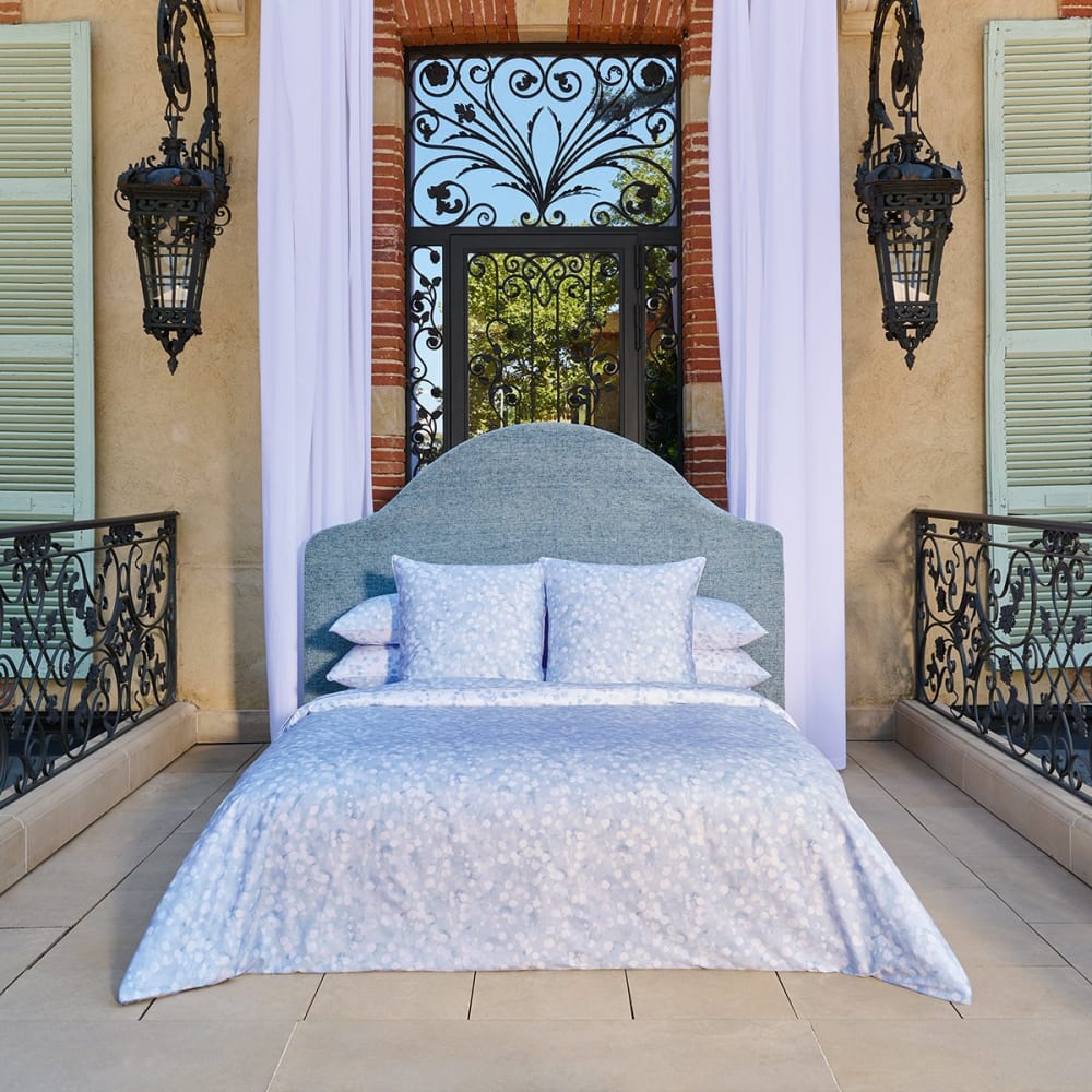 Drap plat satin bleu clair 240x295 cm — vue 4