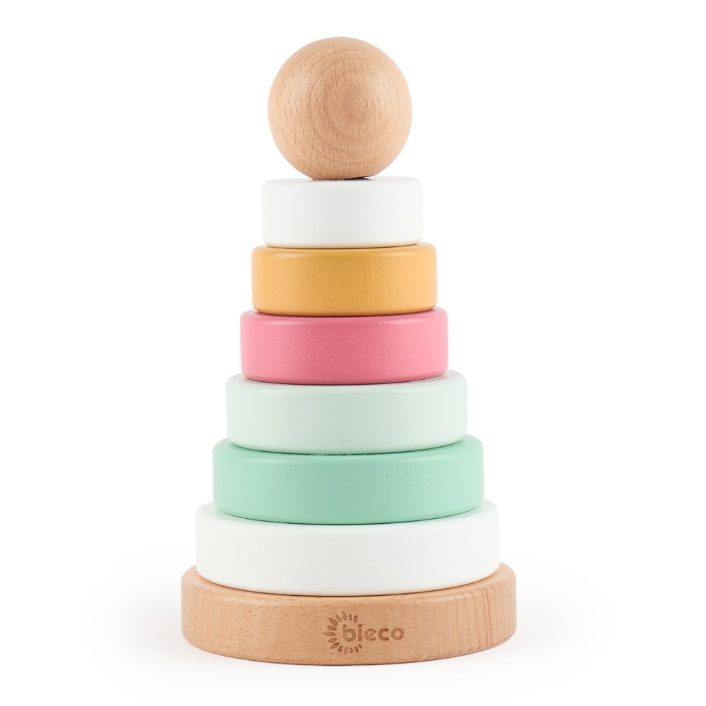 Bieco Stapelturm Baby Berry aus FSC -Holz, 19 cm MEHRFARBIG HOLZ Kinder