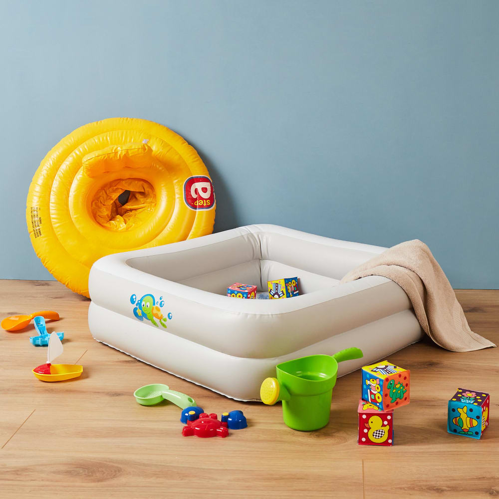 Baby-Schwimmring mit Sitz, gelb, 69 cm - Maisons Du Monde