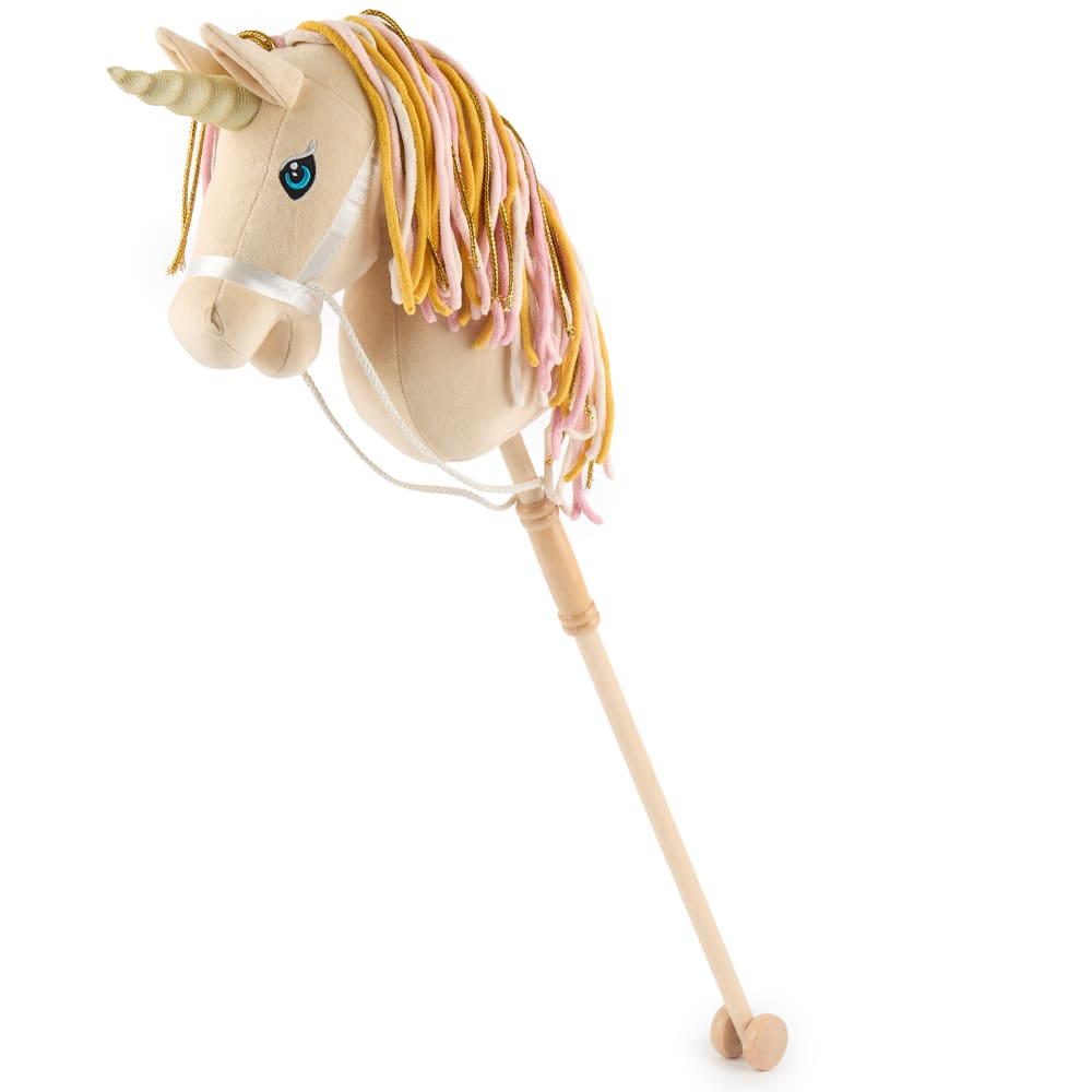 Bieco Steckenpferd Einhorn Aurora mit Rollen MEHRFARBIG HOLZ Kinder