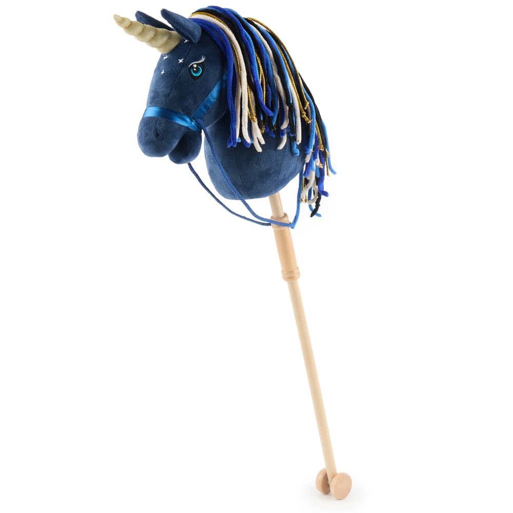 Bieco Steckenpferd Einhorn Luna mit Rollen MEHRFARBIG HOLZ Kinder