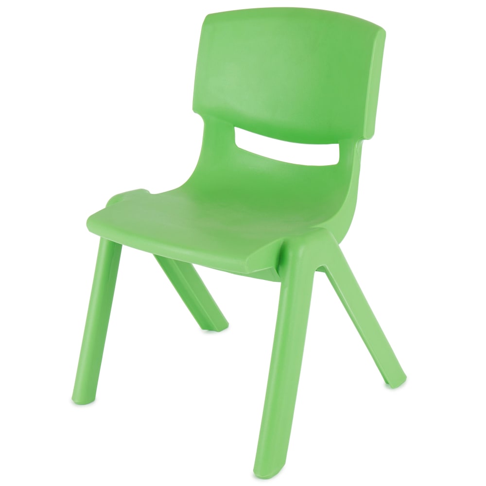 Chaise enfant empilable en plastique vert Chaise enfant empilable en plastique vert