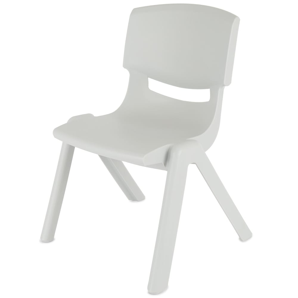 Chaise enfant empilable, grise, intérieur/extérieur
