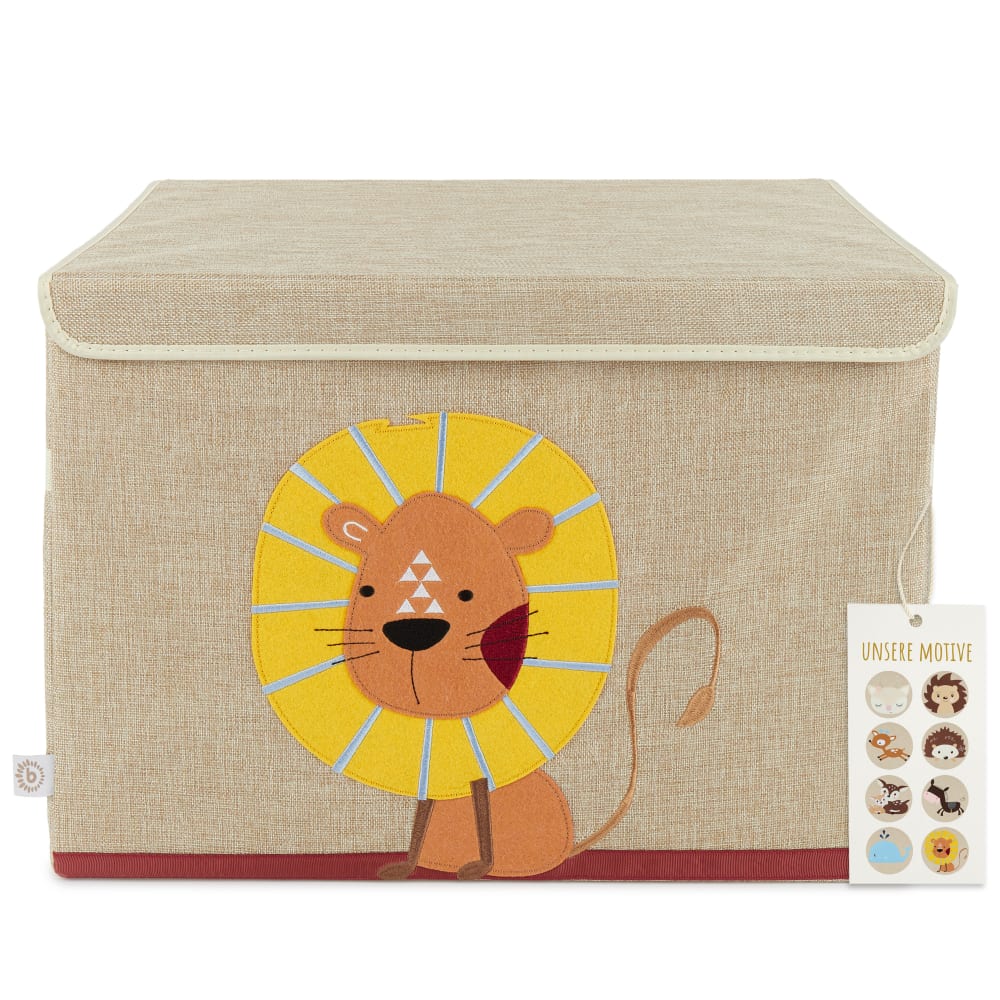 Coffre à jouets lion avec couvercle Coffre à jouets lion avec couvercle