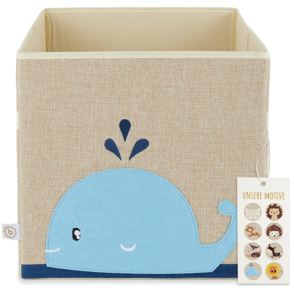 Coffre à jouets pliable motif baleine Coffre à jouets pliable motif baleine