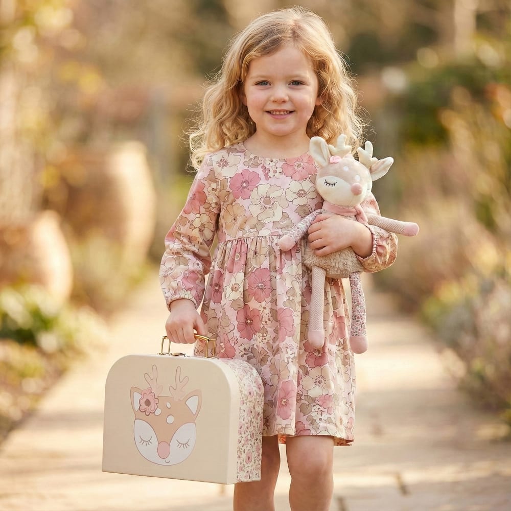 3er Kofferset aus Pappe Ella Vintage Flowers - Maisons Du Monde