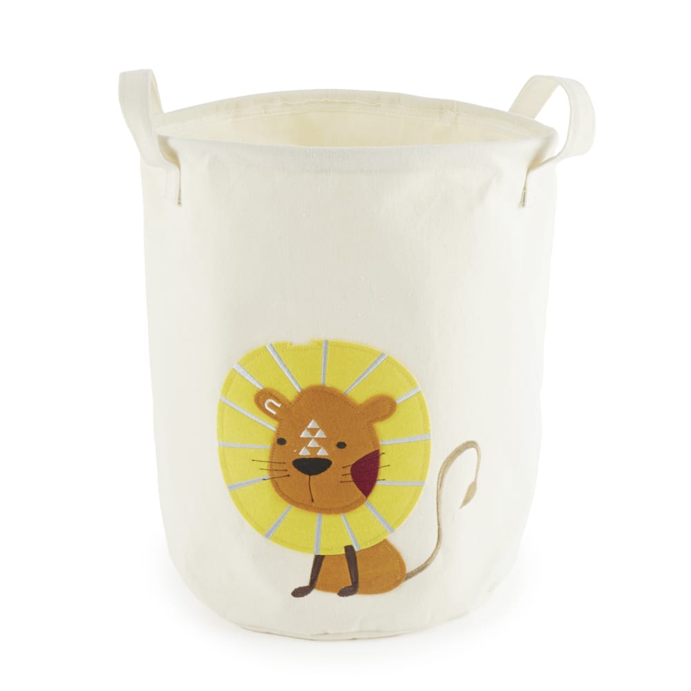 Panier à linge lion en coton, déperlant Panier à linge lion en coton, déperlant