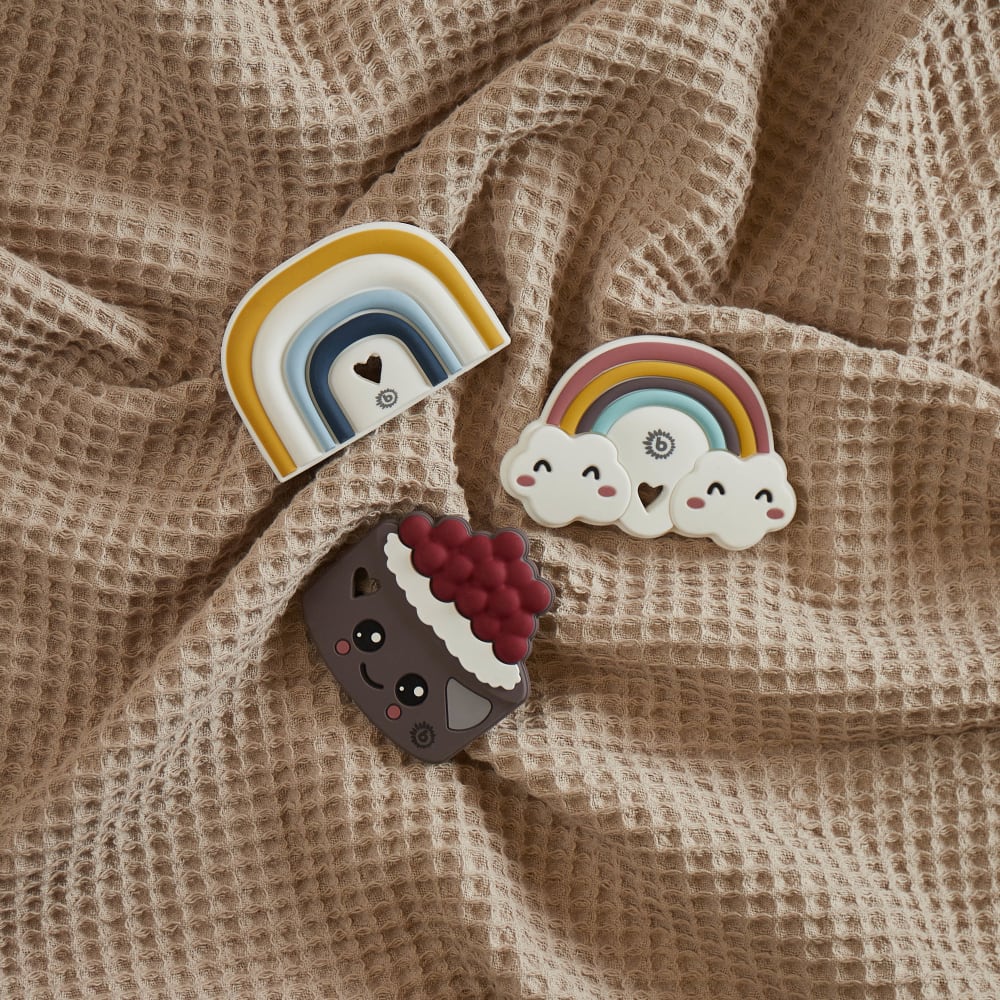 Silikon-Beißring Torte, bunt, 8 cm - Maisons Du Monde