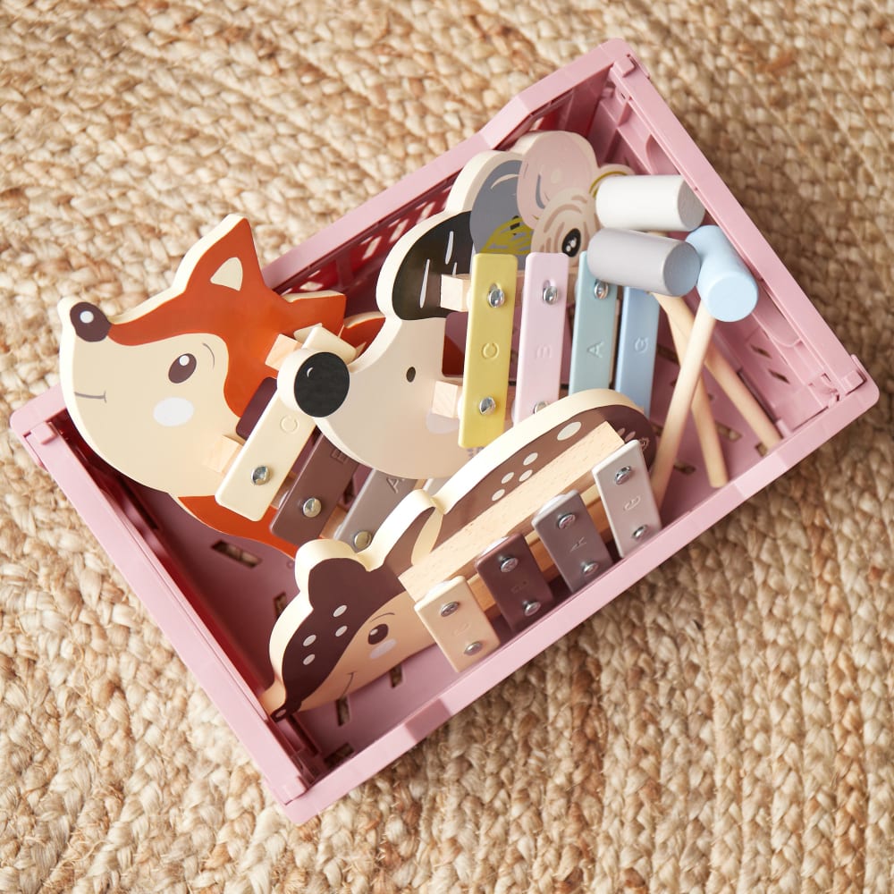 Kleines Igel-Xylophon aus Holz, pastell - Maisons Du Monde