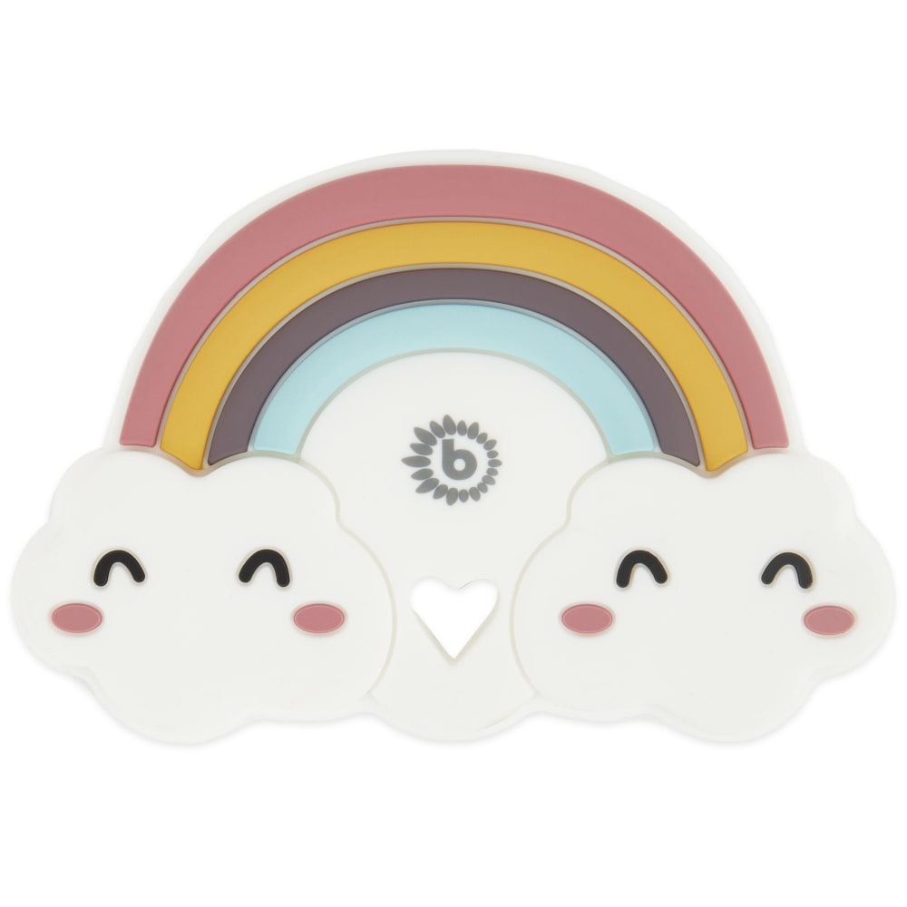 Bieco Silikon-Beißring Regenbogen, bunt, 9 cm MEHRFARBIG SILIKON-ORGANOSILOXAN Baby