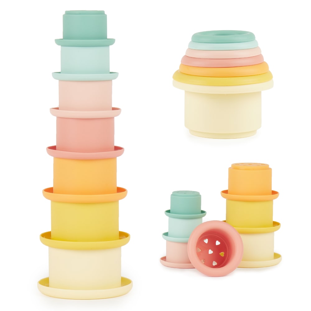 Tasses à empiler en silicone