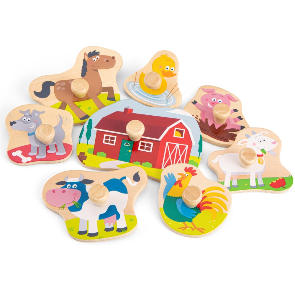 Steckpuzzle Bauernhof 8 Teile - Maisons Du Monde