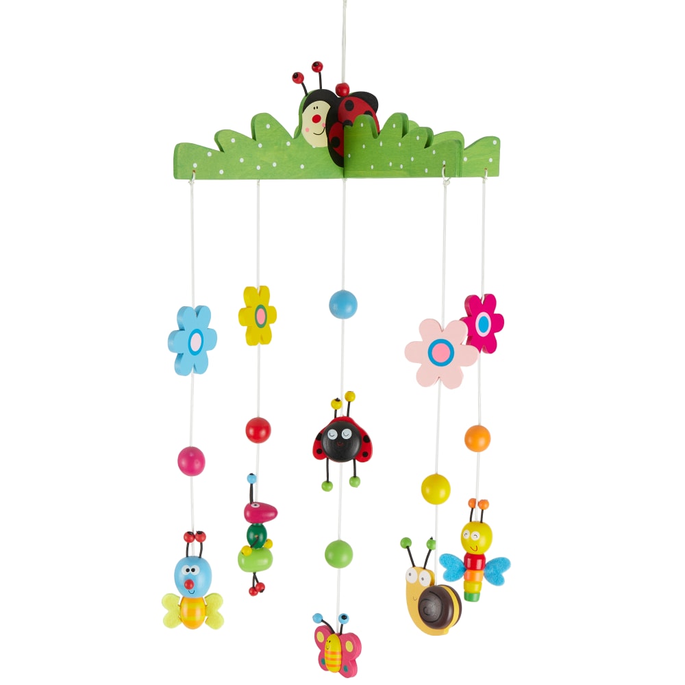 BIECO Mobile b&eacute;b&eacute; en bois, &eacute;dition petits insectes