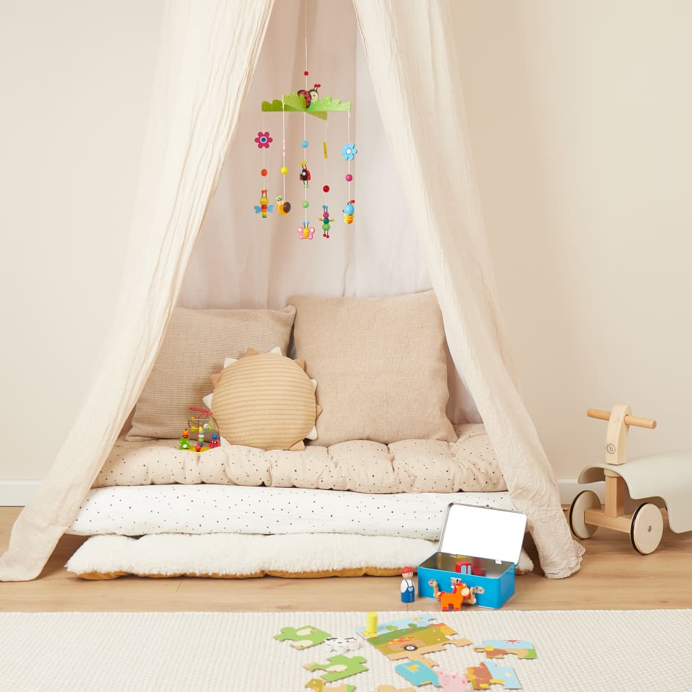 3D Baby Mobile aus Holz Ø 26 cm, Edition Käferchen - Maisons Du