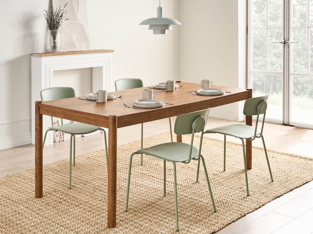 Esszimmertisch 8 Personen aus Mdf-platte, braun - Maisons Du