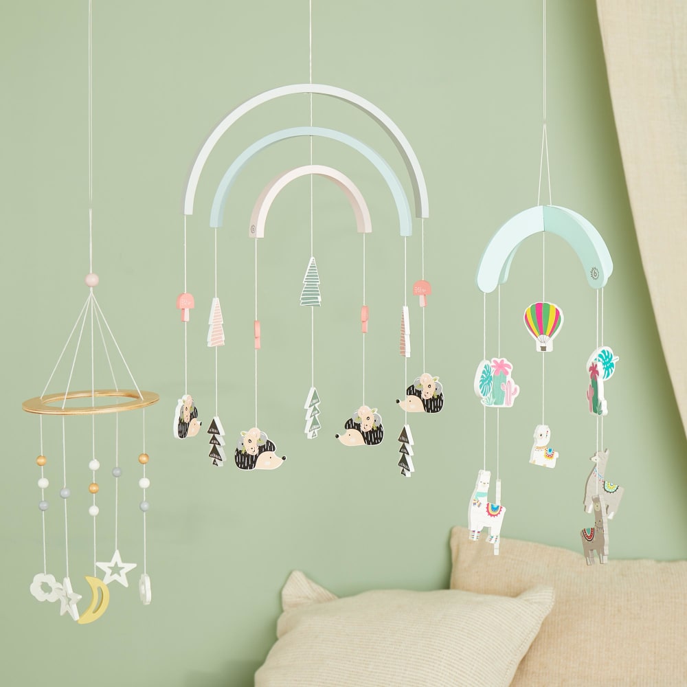Baby Mobile aus Holz Lama Ø 19 cm - Maisons Du Monde