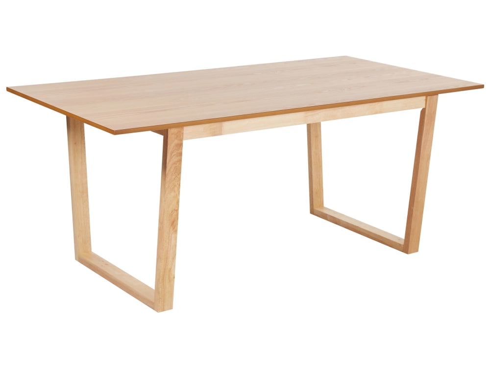 Beliani Esszimmertisch 6 Personen aus Mdf-platte, braun style modern - Spanplatte