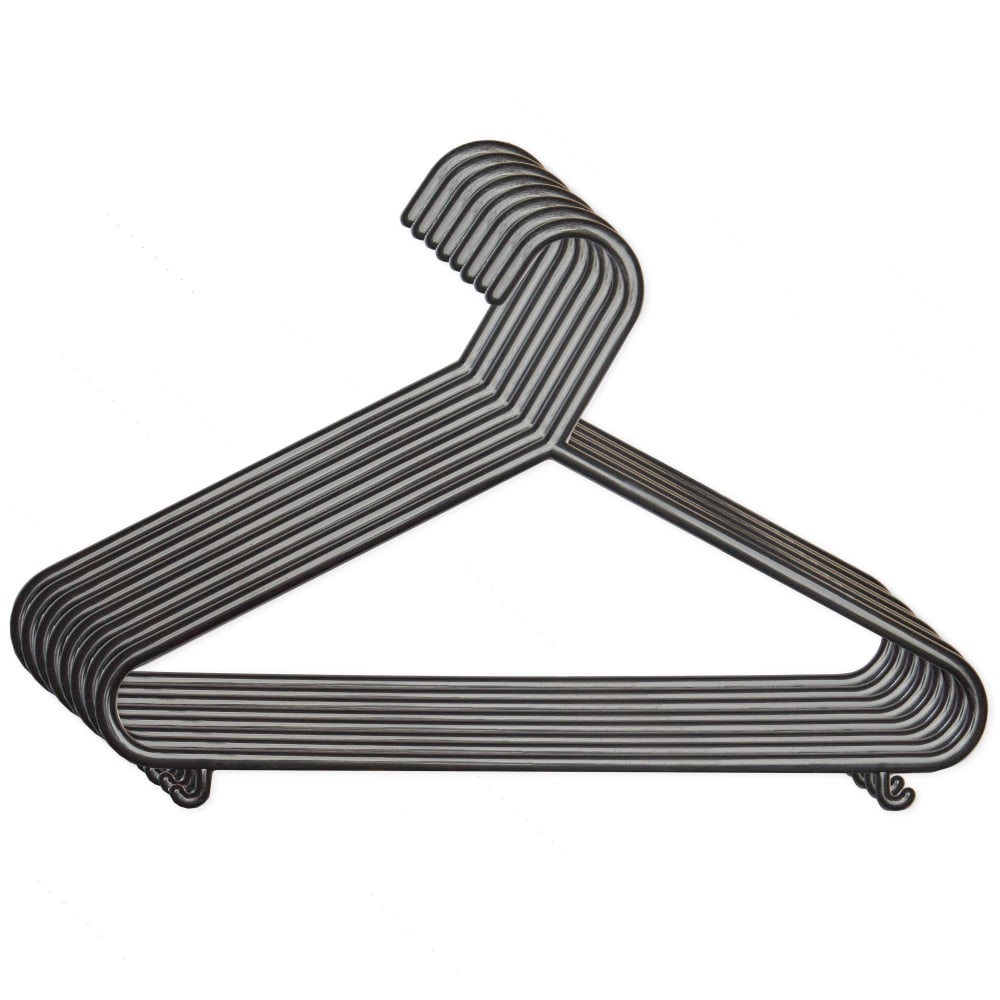BIECO Lot de 8 cintres noirs