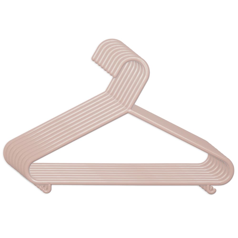 Bieco 8er-Set Kleiderbügel aus Kunststoff, altrosa, 30 cm - Pvc - Polyvinlychlorid