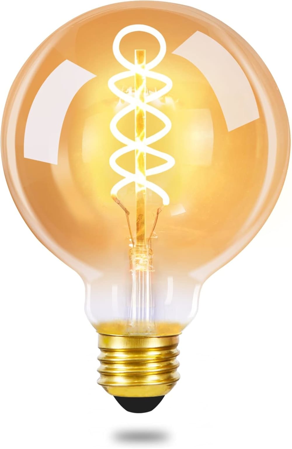 Berleburg - LED-Leuchtmittel aus Glas, Braun, L 8 cm, E27, max. 4