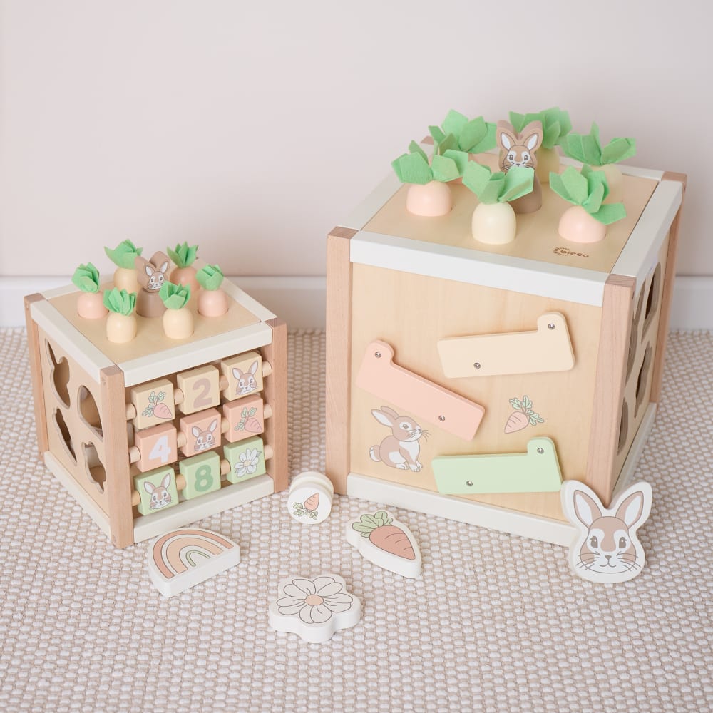 Cube d'activité lapin XXL en bois FSC® (Bieco) - Image 2