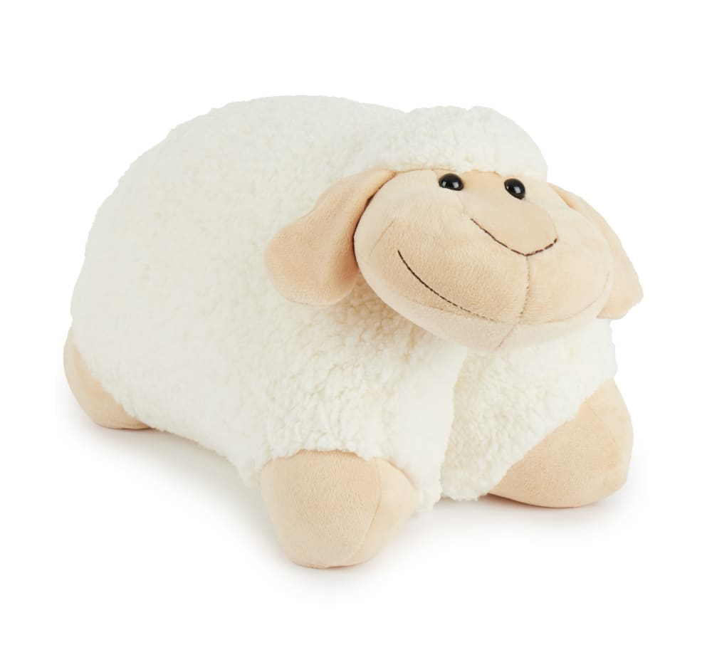Bieco XXL Schaf Kuscheltier 45 cm, weiß, aufklappbar - Plüsch