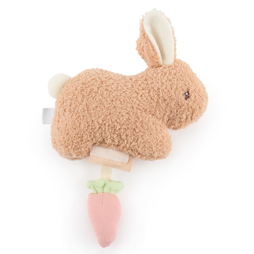 Bieco Kuscheltier Hase Fine aus Bouclé mit Quietschkarotte, 20 cm Braun Pes - Polyester