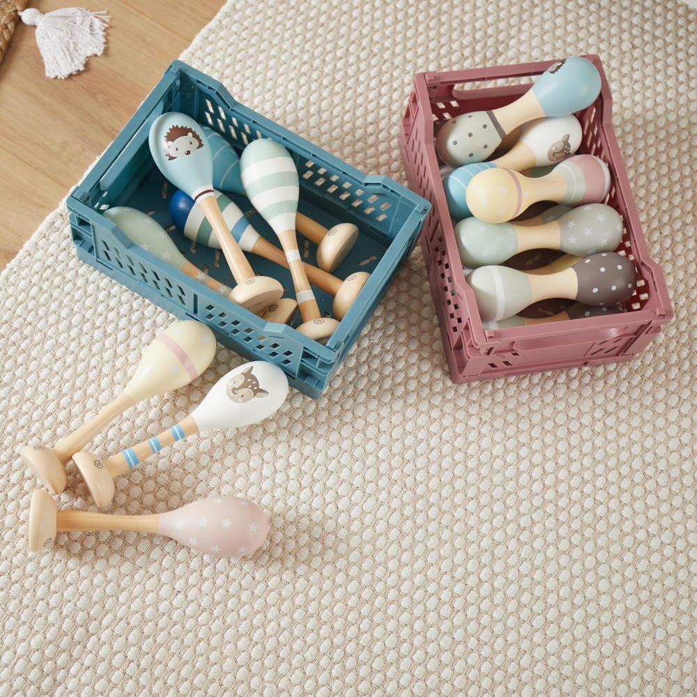 Holzrassel Igel, 2er-Set - Maisons Du Monde