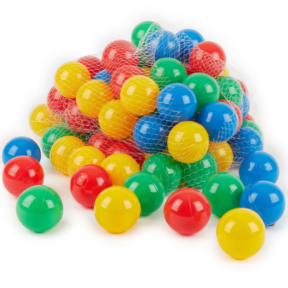 Bieco 100 Bälle für Bällebad, bunt, Ø ca. 6 cm MEHRFARBIG PVC - POLYVINLYCHLORID Kinder