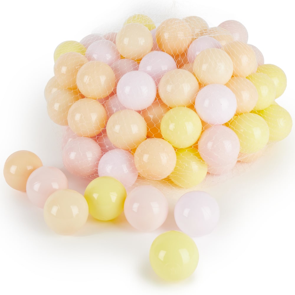 Bieco Bälle für Bällebad Blossom, 100er-Set MEHRFARBIG PVC - POLYVINLYCHLORID Kinder