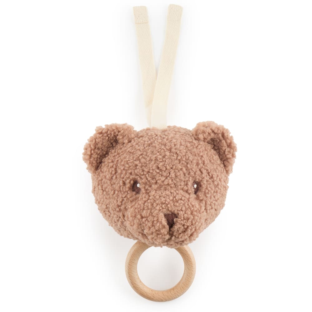 Boîte à musique peluche ours en bouclette