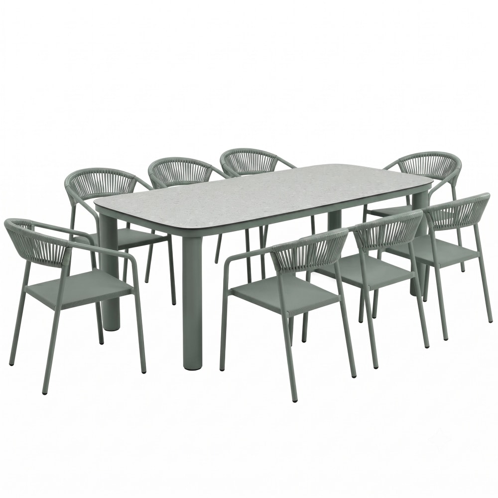 table de jardin aluminium