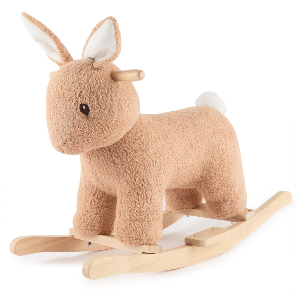 Bieco Plüsch Schaukeltier Hase Fine 68 cm mit Sicherheitsgurt BEIGE PLÜSCH Kinder