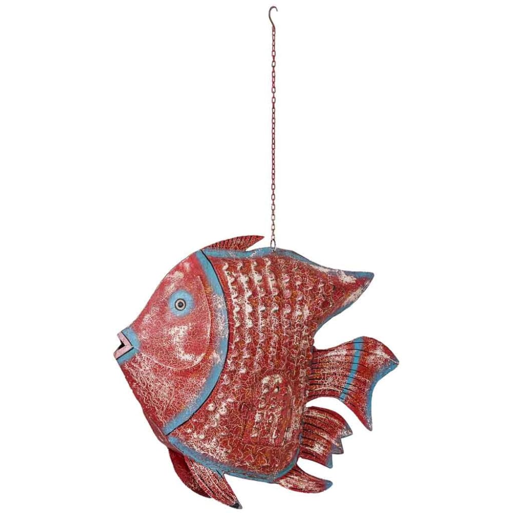 Wanderlust deco Fisch-Kerzenständer Eisen, 110x13x80 cm, mehrfarbig - Schmiedeeisen